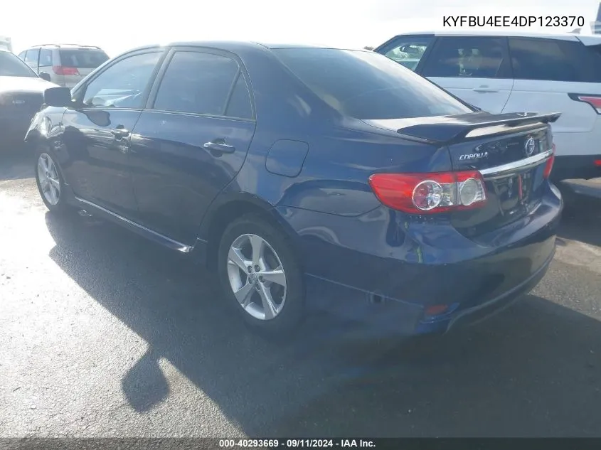 2013 Toyota Corolla VIN: KYFBU4EE4DP123370 Lot: 40293669