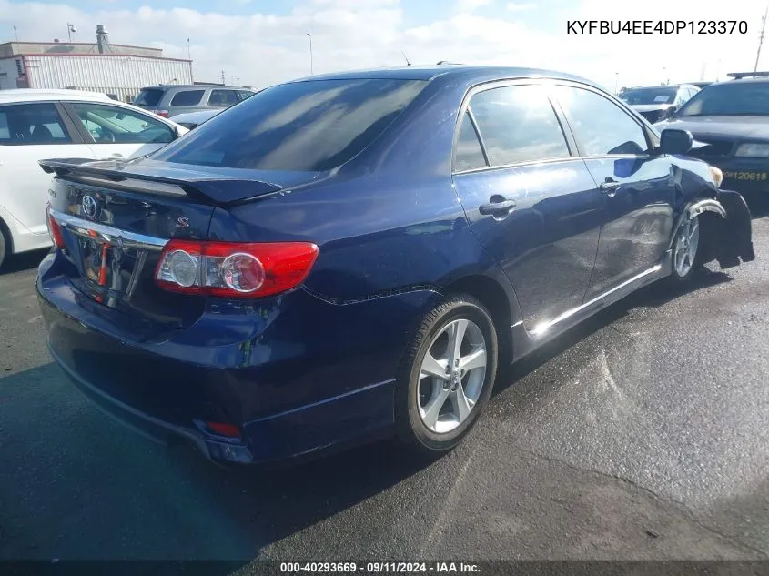 2013 Toyota Corolla VIN: KYFBU4EE4DP123370 Lot: 40293669