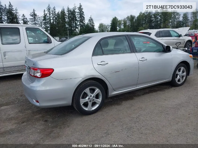 2013 Toyota Corolla Le VIN: 2T1BU4EE7DC933043 Lot: 40296113