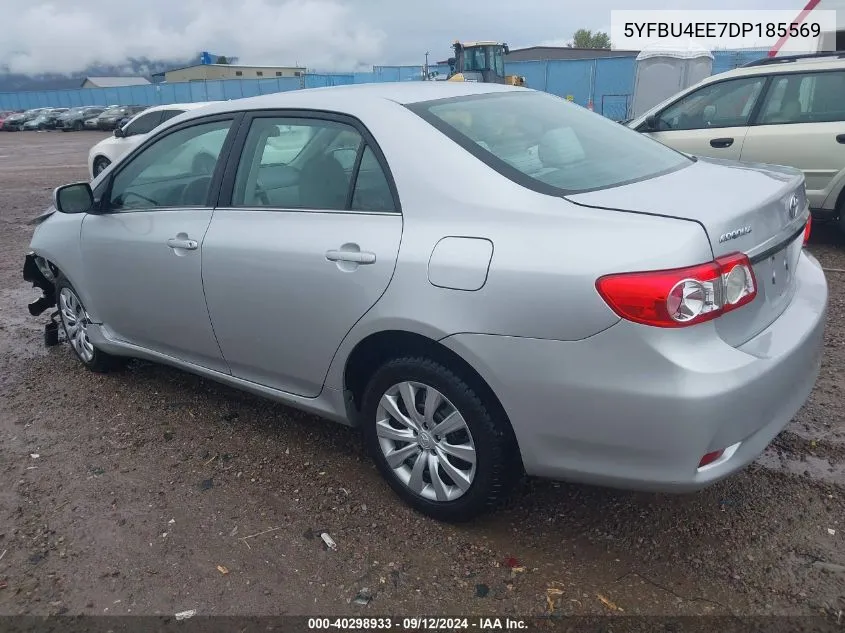 2013 Toyota Corolla Le VIN: 5YFBU4EE7DP185569 Lot: 40298933