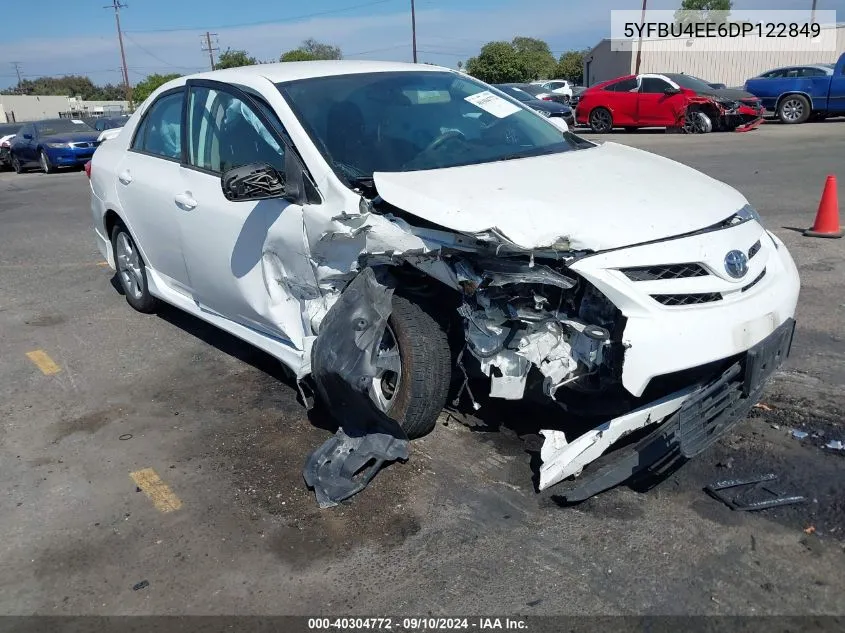 2013 Toyota Corolla S VIN: 5YFBU4EE6DP122849 Lot: 40304772