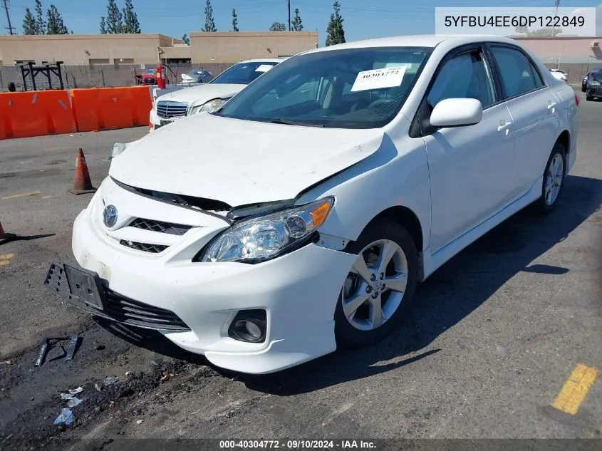 2013 Toyota Corolla S VIN: 5YFBU4EE6DP122849 Lot: 40304772