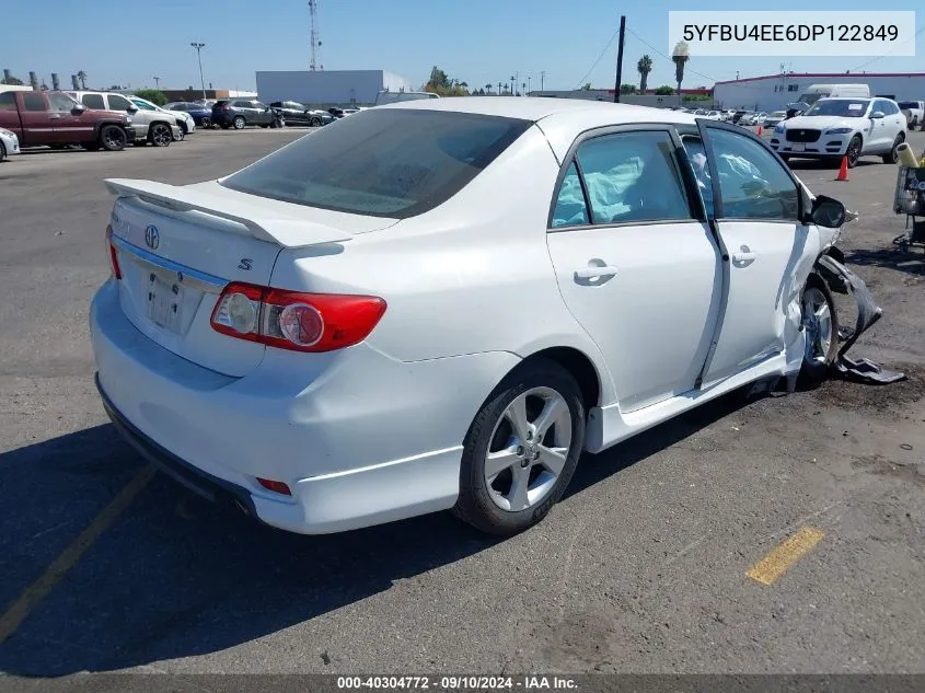 2013 Toyota Corolla S VIN: 5YFBU4EE6DP122849 Lot: 40304772