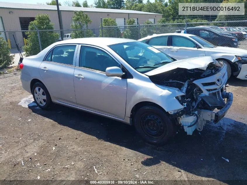 2T1BU4EE9DC016492 2013 Toyota Corolla L