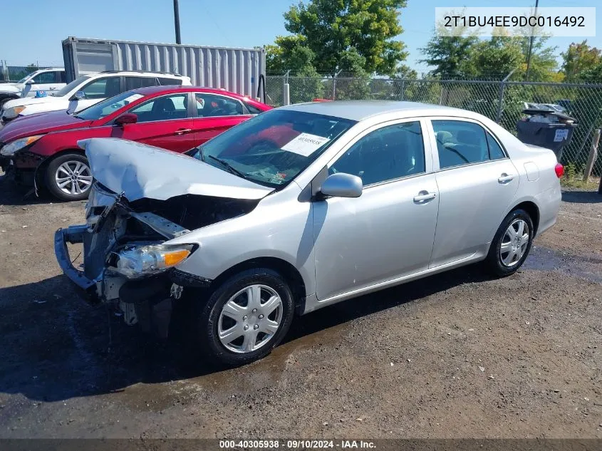 2013 Toyota Corolla L VIN: 2T1BU4EE9DC016492 Lot: 40305938