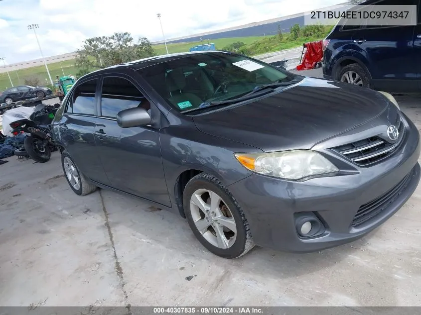 2013 Toyota Corolla Le VIN: 2T1BU4EE1DC974347 Lot: 40307835