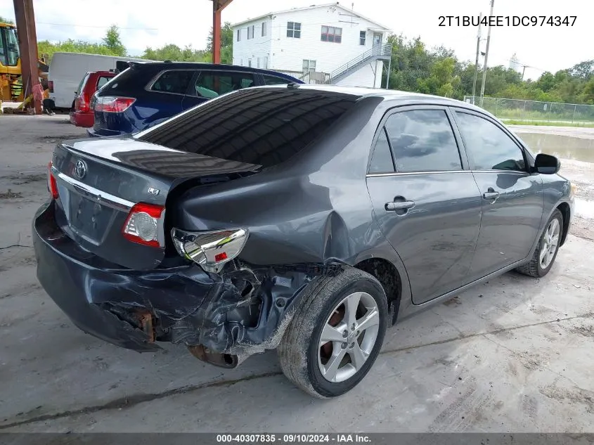 2013 Toyota Corolla Le VIN: 2T1BU4EE1DC974347 Lot: 40307835