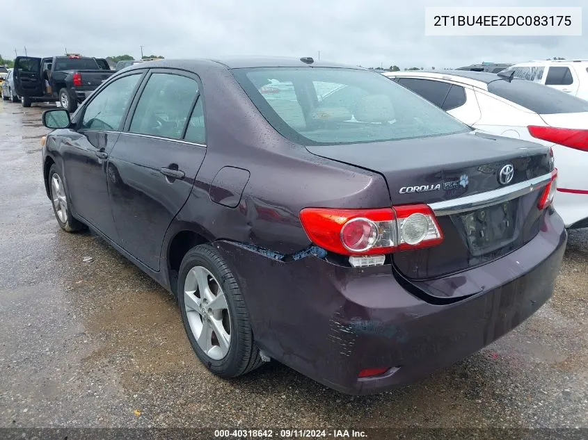 2013 Toyota Corolla Le Special Edition VIN: 2T1BU4EE2DC083175 Lot: 40318642