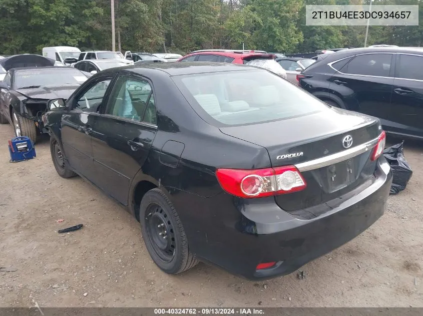 2013 Toyota Corolla S/Le VIN: 2T1BU4EE3DC934657 Lot: 40324762