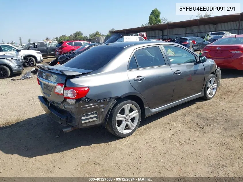 2013 Toyota Corolla S/Le VIN: 5YFBU4EE0DP091291 Lot: 40327508