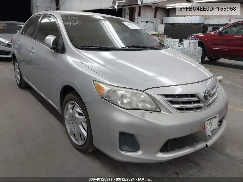 5YFBU4EE0DP155958 2013 Toyota Corolla S/Le