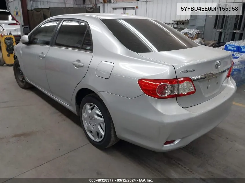 5YFBU4EE0DP155958 2013 Toyota Corolla S/Le