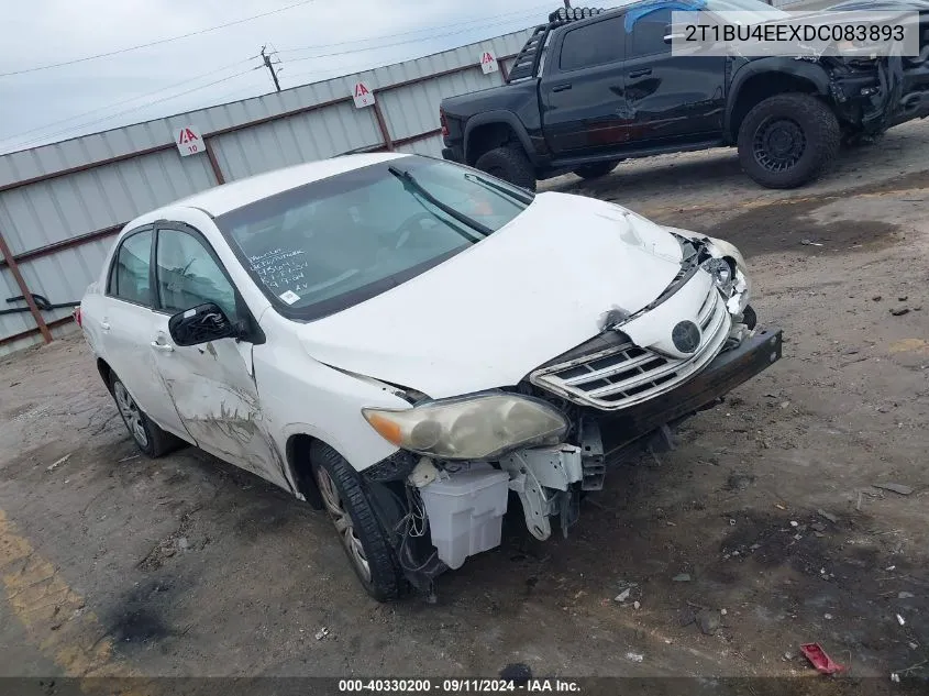 2013 Toyota Corolla Le VIN: 2T1BU4EEXDC083893 Lot: 40330200