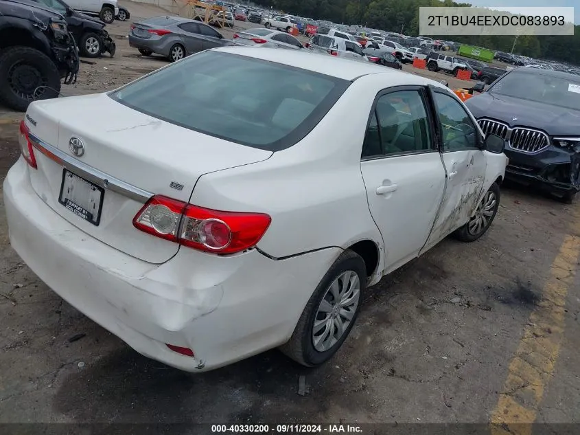 2013 Toyota Corolla Le VIN: 2T1BU4EEXDC083893 Lot: 40330200