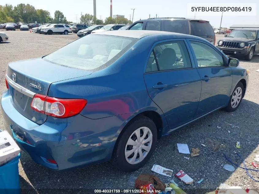 2013 Toyota Corolla L VIN: 5YFBU4EE8DP086419 Lot: 40331759