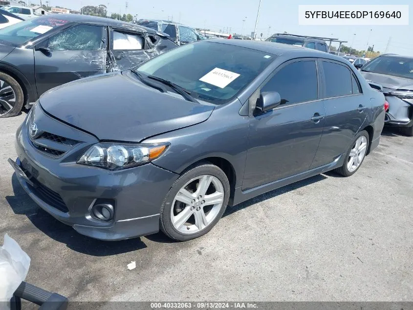 2013 Toyota Corolla S VIN: 5YFBU4EE6DP169640 Lot: 40332063