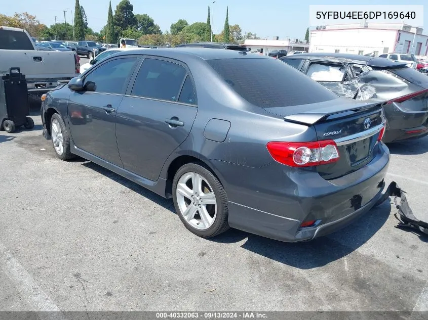 2013 Toyota Corolla S VIN: 5YFBU4EE6DP169640 Lot: 40332063