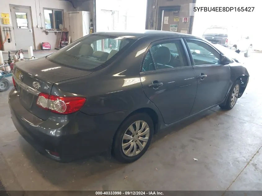 2013 Toyota Corolla S/Le VIN: 5YFBU4EE8DP165427 Lot: 40333998