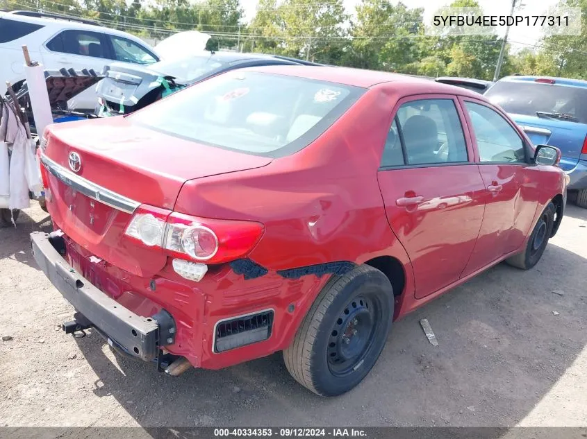 2013 Toyota Corolla L VIN: 5YFBU4EE5DP177311 Lot: 40334353