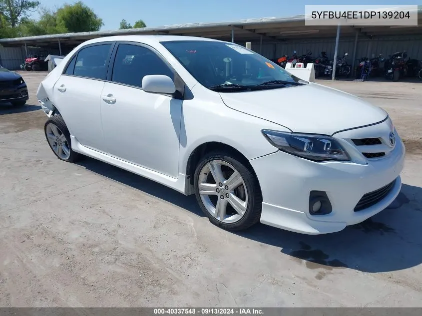 2013 Toyota Corolla S VIN: 5YFBU4EE1DP139204 Lot: 40337548