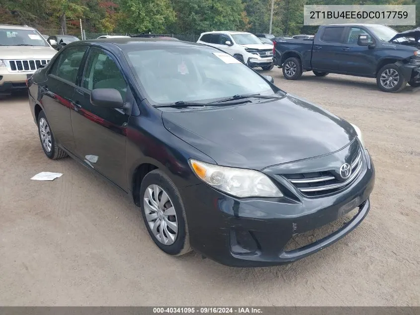 2013 Toyota Corolla Le VIN: 2T1BU4EE6DC017759 Lot: 40341095