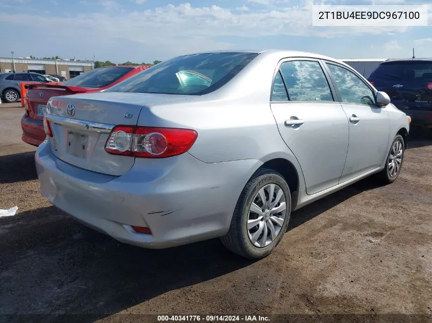 2013 Toyota Corolla S/Le VIN: 2T1BU4EE9DC967100 Lot: 40341776