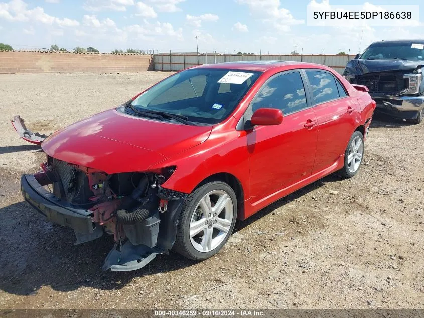 2013 Toyota Corolla S VIN: 5YFBU4EE5DP186638 Lot: 40346259