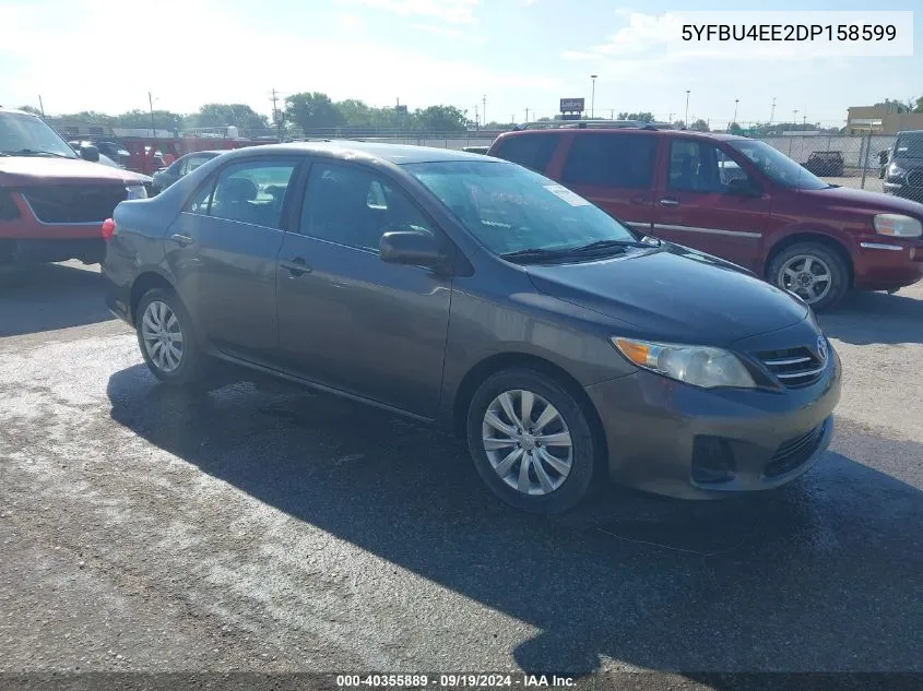 2013 Toyota Corolla Le VIN: 5YFBU4EE2DP158599 Lot: 40355889