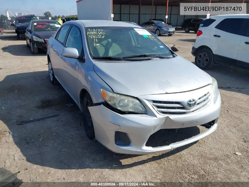 2013 Toyota Corolla Le VIN: 5YFBU4EE9DP187470 Lot: 40359586