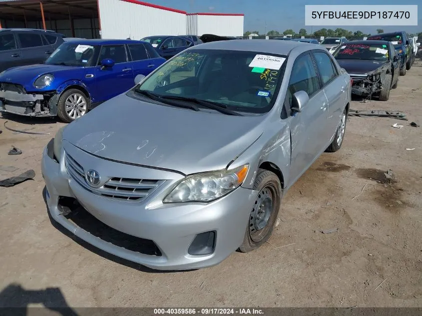 2013 Toyota Corolla Le VIN: 5YFBU4EE9DP187470 Lot: 40359586