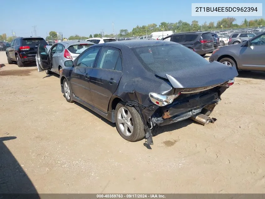 2013 Toyota Corolla S VIN: 2T1BU4EE5DC962394 Lot: 40359763