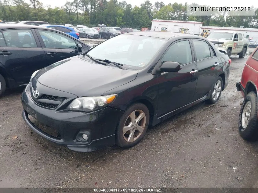 2013 Toyota Corolla S VIN: 2T1BU4EE8DC125218 Lot: 40384317