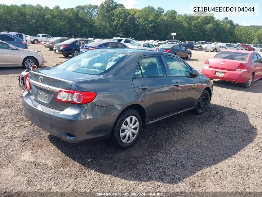 2013 Toyota Corolla L VIN: 2T1BU4EE6DC104044 Lot: 40384872