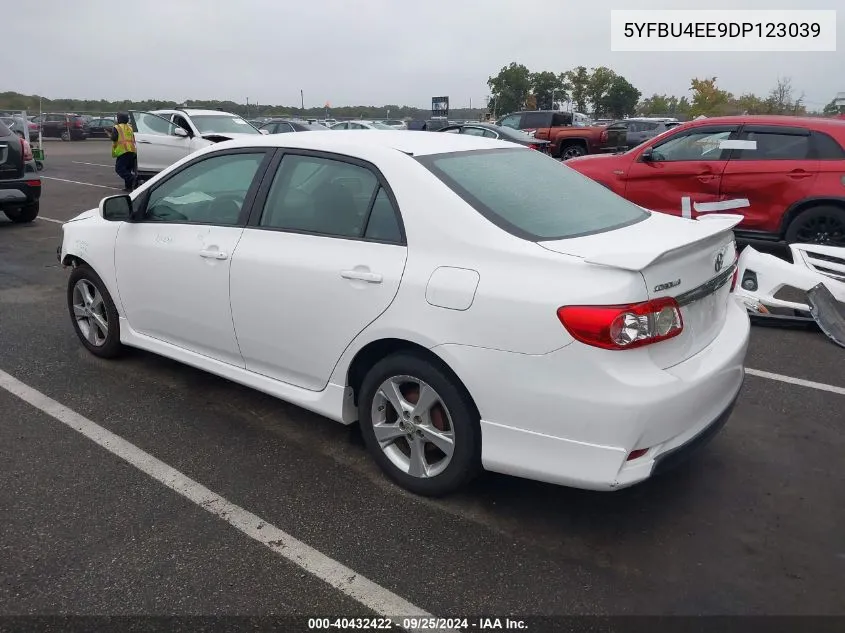 2013 Toyota Corolla S VIN: 5YFBU4EE9DP123039 Lot: 40432422