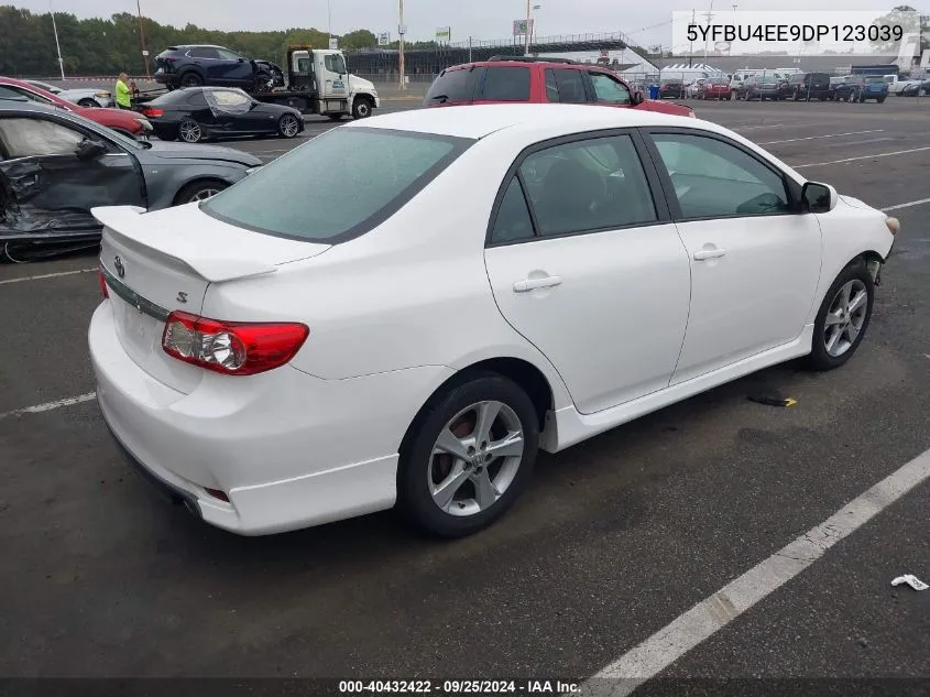 2013 Toyota Corolla S VIN: 5YFBU4EE9DP123039 Lot: 40432422