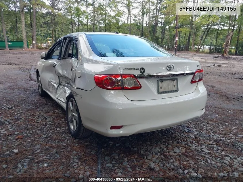 2013 Toyota Corolla Le VIN: 5YFBU4EE9DP149155 Lot: 40438060