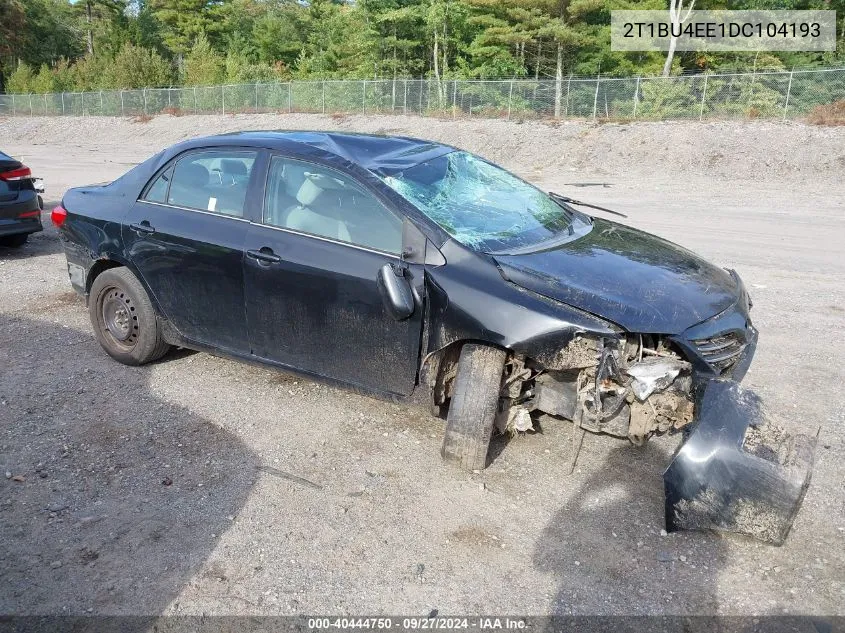 2013 Toyota Corolla Le VIN: 2T1BU4EE1DC104193 Lot: 40444750