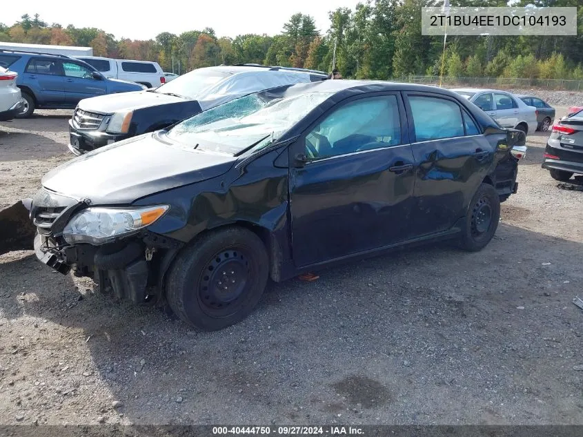 2013 Toyota Corolla Le VIN: 2T1BU4EE1DC104193 Lot: 40444750