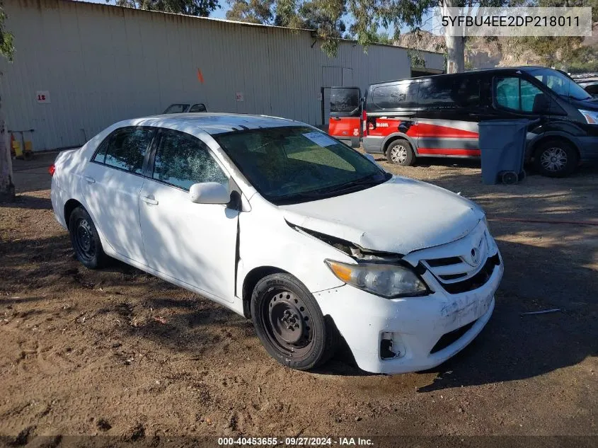 5YFBU4EE2DP218011 2013 Toyota Corolla Le