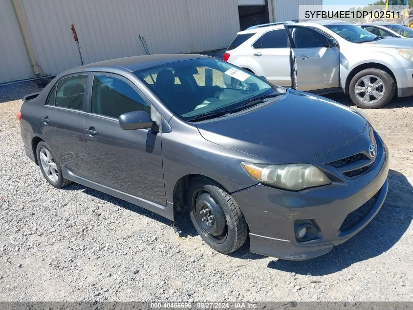 2013 Toyota Corolla S VIN: 5YFBU4EE1DP102511 Lot: 40456696