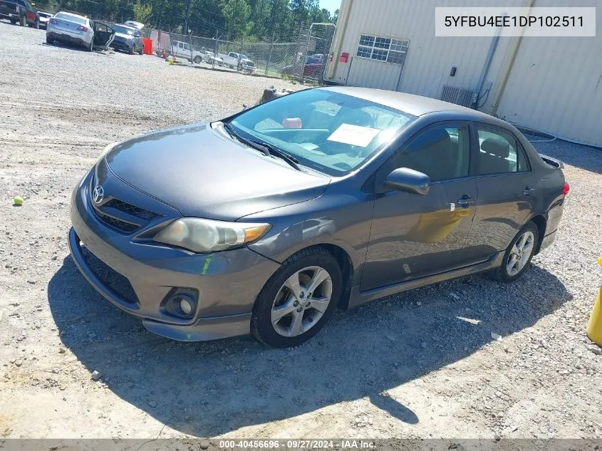 2013 Toyota Corolla S VIN: 5YFBU4EE1DP102511 Lot: 40456696