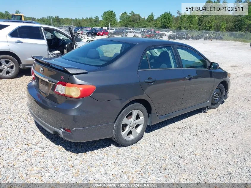 2013 Toyota Corolla S VIN: 5YFBU4EE1DP102511 Lot: 40456696