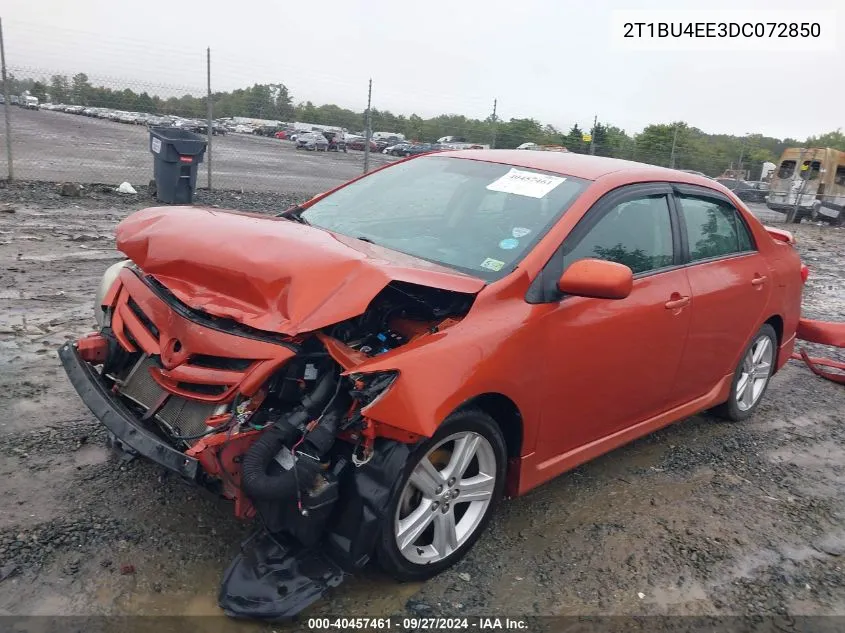 2013 Toyota Corolla S Special Edition VIN: 2T1BU4EE3DC072850 Lot: 40457461