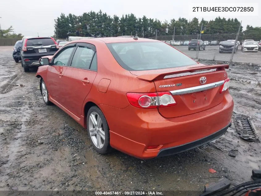 2013 Toyota Corolla S Special Edition VIN: 2T1BU4EE3DC072850 Lot: 40457461