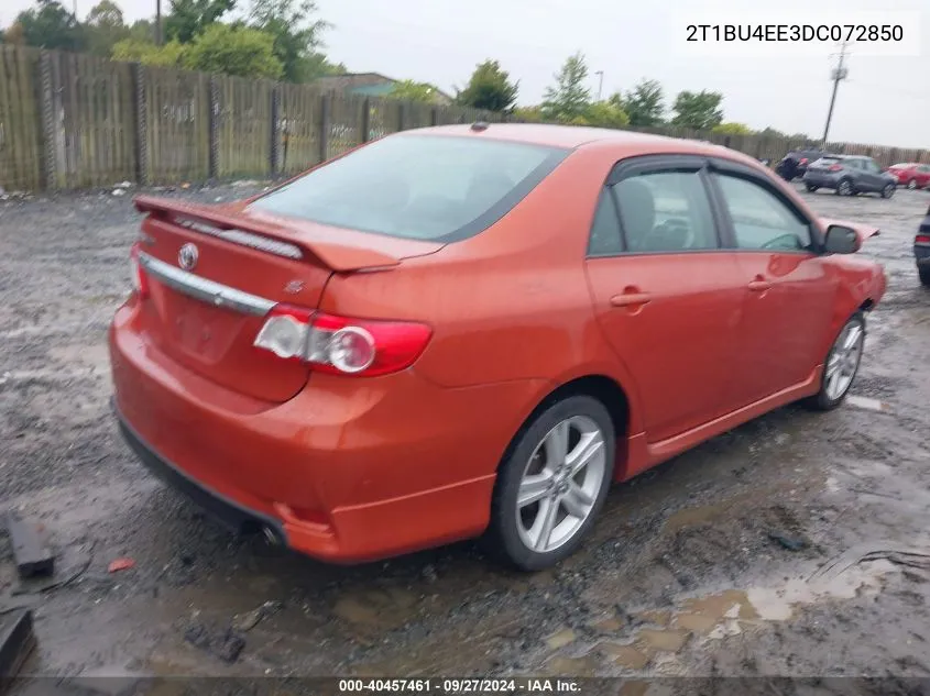 2013 Toyota Corolla S Special Edition VIN: 2T1BU4EE3DC072850 Lot: 40457461