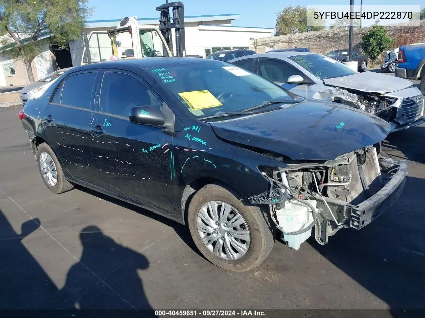 2013 Toyota Corolla L VIN: 5YFBU4EE4DP222870 Lot: 40459651