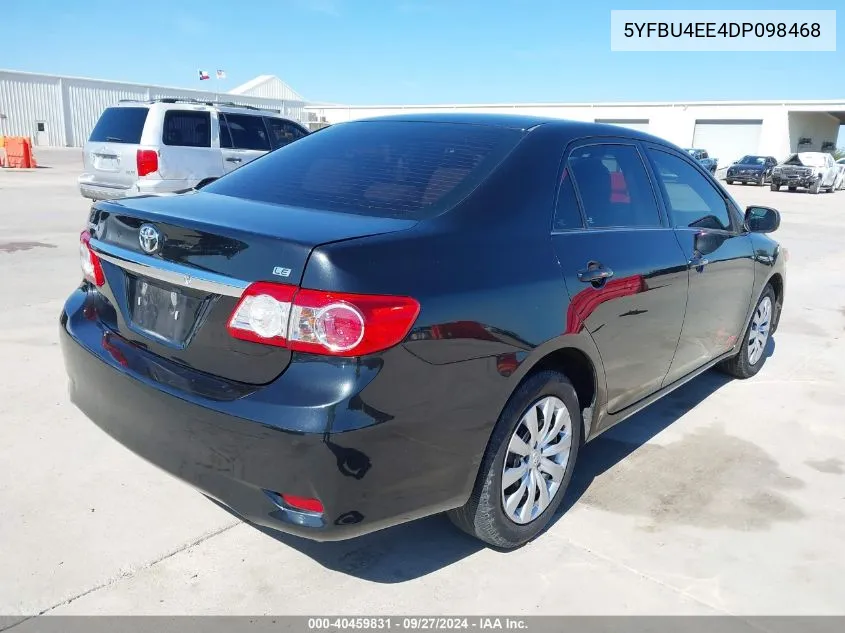 5YFBU4EE4DP098468 2013 Toyota Corolla Le