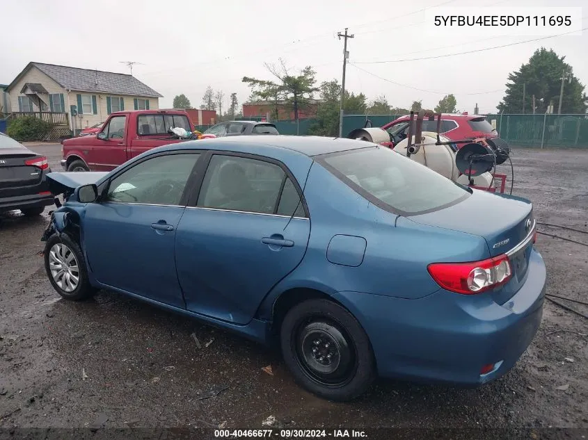 2013 Toyota Corolla Le VIN: 5YFBU4EE5DP111695 Lot: 40466677