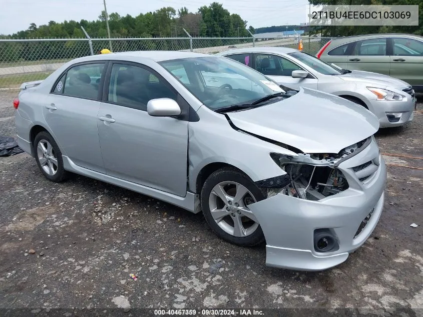 2T1BU4EE6DC103069 2013 Toyota Corolla S/Le