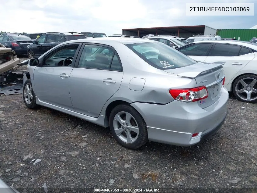 2013 Toyota Corolla S/Le VIN: 2T1BU4EE6DC103069 Lot: 40467359